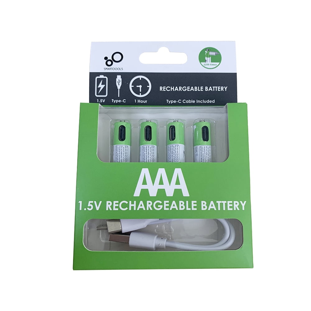 MDHAND 1.5V 2600mAh Rechargeable AAA Batteries, 4 pack Triple A