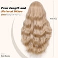 thumbnail image 5 of Lightweight Long Wavy Wig with Curtain Bangs for Women -  Looking Blonde Synthetic Wig for Daily Wear, Beginner Friendly Heat Resistant Fashion WigGlueless Wear and Go, 5 of 6