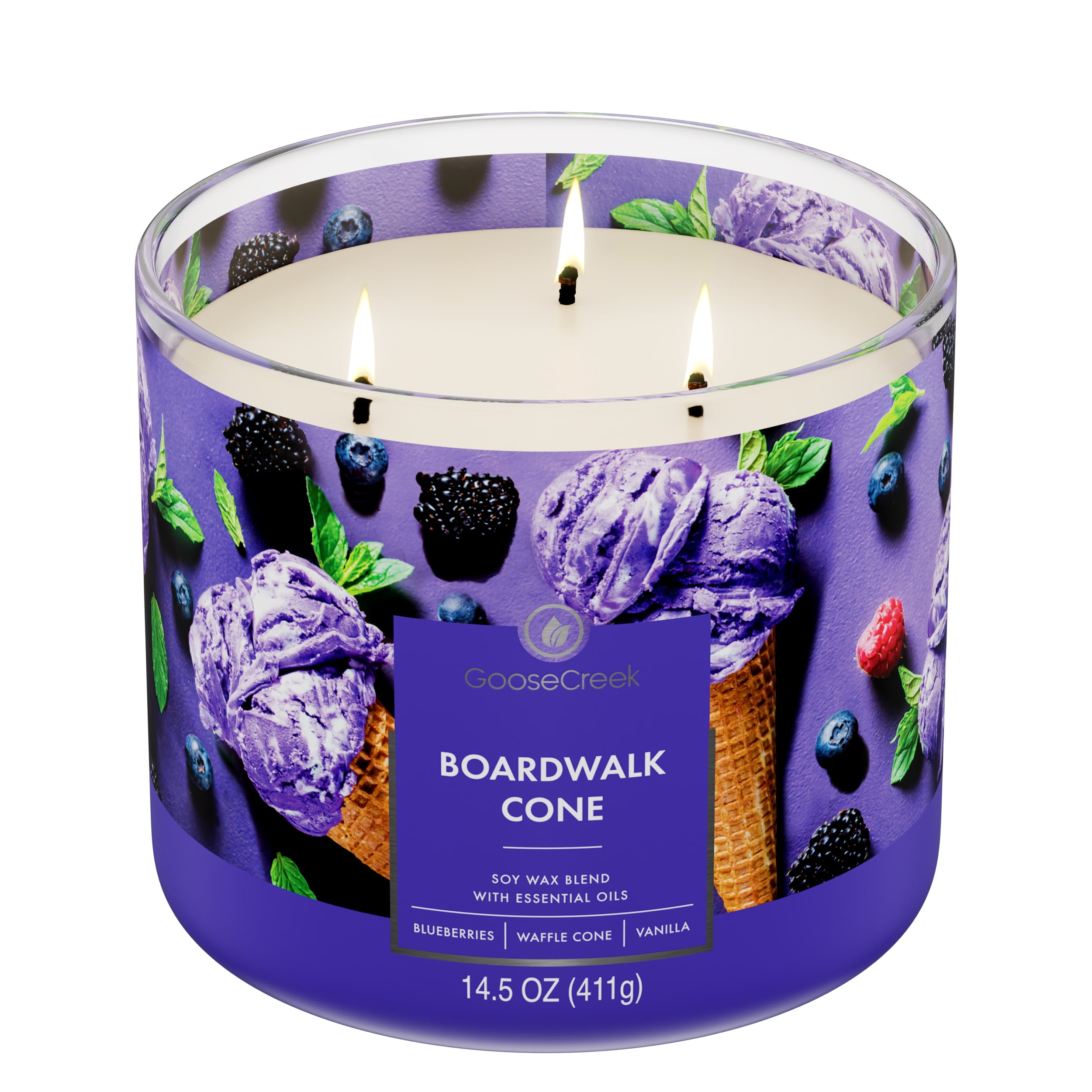Goose Creek 3-Wick Boardwalk Cone Scented Jar Candle, 14.5oz.
