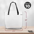 thumbnail image 5 of Savanna Clear Plastic Tote Bags Set of 10, Bulk Pack - Perfect for Employees, Students, And For Everyday Use - Clear, 5 of 5