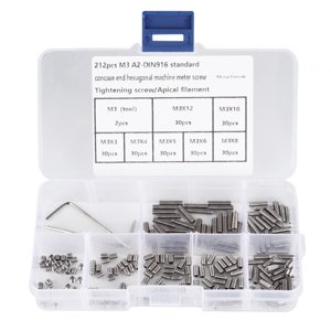 Outil matériel 212Pcs Accessoires pour outils à main DIY Kits avec outils d'installation pour l'ancien
