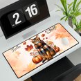 thumbnail image 3 of Hello Fall Abyssinian Scarf Welcome Autumn with Leaves Pumpkins Desk Mat Full Keyboard Mouse Pad Cat Lover Kitten Owner Gifts Large Mousepad - 00011, 3 of 5