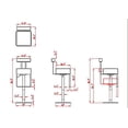 thumbnail image 2 of 0812 Bella Vita Pneumatic Gas Lift Adjustable Height Swivel Stool in White, 2 of 2