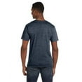 thumbnail image 2 of The Gildan Adult Softstyle 45 oz V-Neck T-Shirt - HEATHER NAVY - 3XL, 2 of 2