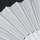 thumbnail image 4 of 3X Ventilador de Mano Plegable de Plastico Y Tela para Senoras Y Hombres Blanco, 4 of 5