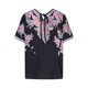thumbnail image 5 of TaTaai Women’s V Neck Printed Short Sleeve T Shirts Casual Loose Blouses Soft Polyester Tops Summer Spring Daily Tees Gift, 5 of 6