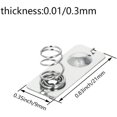 thumbnail image 2 of Fielect 20Pcs AAA Battery Spring Plate AAA Battery Positive Negative Conversion Spring Contact Nickeling Plate 21mmx9mm, 2 of 5