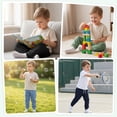 thumbnail image 2 of Resinta 4 Pack Toddler and Boys Joggers Sweatpants Kids Pull-On Active Pants with Drawstring Casual Athletic Clothes, 2 of 9