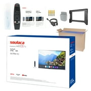Soulaca 32 inches Smart webOS 4K Magic Mirror LED Bathroom TV Vanishing Screen Television Waterproof Built-in WiFi Bluetooth