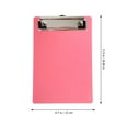 TINKSKY 5 Pack Mini Transparent Clipboard Tiny A6 Clip Boards Colourful Plastic Clipboard Memo