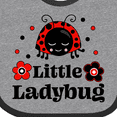 thumbnail image 4 of Inktastic Little Ladybug with Flowers Boys or Girls Baby Bib, 4 of 4