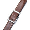 thumbnail image 4 of Marino Reversible Leather Belt For Men - Classic Dress Belt 1.25" Wide - With Removable Rotating Buckle, 4 of 5