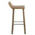 thumbnail image 5 of Home Square 1.75" Reclaimed Elm Wood Low Back Barstool in Honey Brown - Set of 2, 5 of 6