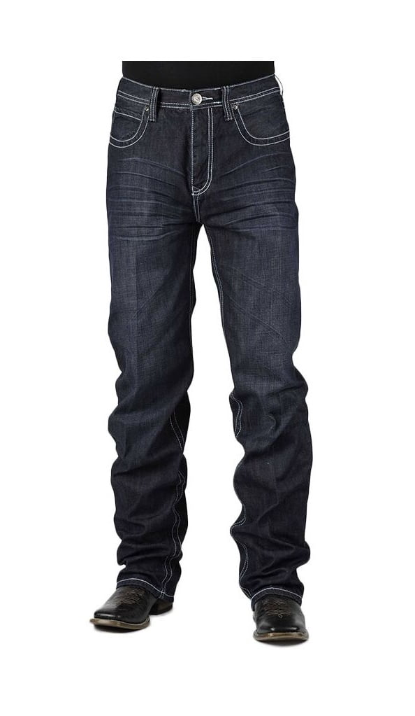 Stetson Western Denim Jeans Mens 1520 Fit Dark 11-004-1520-4051 BU ...