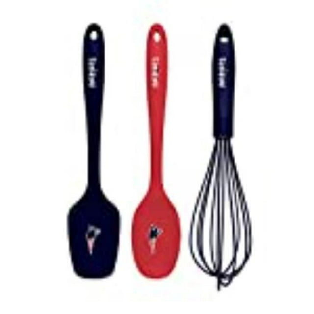 Collection KUSNFL1901 NFL Ensemble d'Ustensiles de Cuisine New England Patriots - 3 Pcs