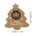 thumbnail image 2 of MERRYHAPY Khaki Kraft Paper Christmas Tree Tags, Rectangular Holiday Tags for Home, Party, and Seasonal Decoration Set, 2 of 6