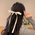 thumbnail image 4 of Pinzas para el pelo para mujer, cintas para el pelo, pasador, lazo a presión, accesorios para el pelo, regalo para niñas adolescentes (6 piezas negro+rosa+blanco roto), 4 of 4