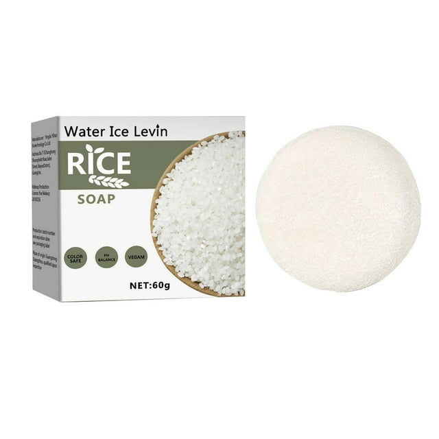FcBaudy Hand Soap Hair Moisturizing Cleaning Nourishing-Tendering Moisturizing Rice Soap 60g A soap