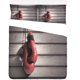 thumbnail image 1 of Juego de ropa de cama de 3 piezas ABPHQTO con guantes de boxeo rojos Funda nórdica y 2 fundas de almohada, 1 of 4