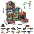 thumbnail image 4 of JoyStone DIY Dinosaur House Playset with 12 Figures and 6 Rooms, Pretend Toy for Kids Ages 6-12, 4 of 8