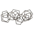 thumbnail image 4 of Astraga Multi Pentagon Metal Wall Art - Bronze, 4 of 9