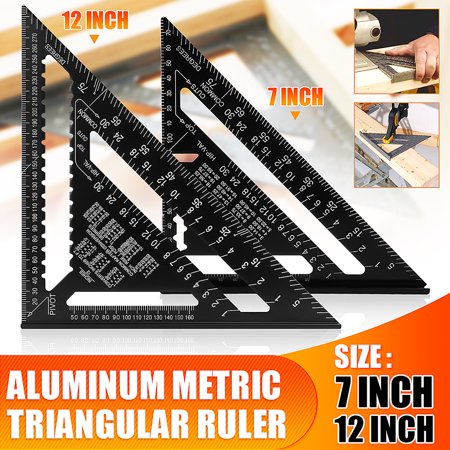 

7 inches 12 inches imperial triangle ruler 90 degree right angle
