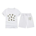 thumbnail image 4 of Children's Short Sleeved Festival Series Printed Color Comfortable Round Neck T Shirt Two Piece Set (2 13 Years ), 4 of 4