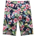 thumbnail image 2 of SSLR Mens Shorts Casual Cotton Floral Hawaiian Shorts Beach Shorts Pants, 2 of 7