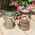 thumbnail image 4 of Transemion Stylish And Versatile Flower Vase Functional And Decorative Rustic Metal Milk Jug Metal Milk Jug Vase Iron Rustic Vase type 4 1Set, 4 of 6