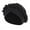 Black, variant on Turban for Women Fashion Women Braid Hat Muslim Ruffle Cancer Turban Wrap Cap Head Wrap for Women Black One Size