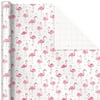 Flamingos and Dots Wrapping Paper, 27 sq. ft.