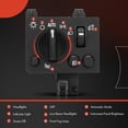 thumbnail image 6 of A-Premium Headlight Switch Instrument Panel Headlamp Dimmer Switch Compatible with Chevrolet Colorado 2004-2012 & GMC Canyon 2004-2012 & Isuzu i-280 i-350 2006, i-290 i-370 2007-2008, with Fog Lights, 6 of 6