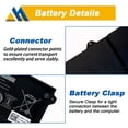 thumbnail image 4 of Batería para portátil Mobik GRT01 de 64 Wh, 15,2 V, 4000 mAh, para Dell Latitude, 4 of 7
