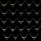 thumbnail image 3 of sweethay Letra inglesa constelaciones tema zodiaco collar Ins colgante para amante amigo Festival cumpleaños regalos Sagitario oro Type3 NO3 sweethay AP009331-24, 3 of 6