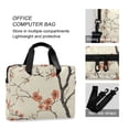 thumbnail image 4 of FORMRS 16" Laptop Bag Carrying Sleeve Case with Handle Travel Shoulder Briefcase, Light Red Flowers, 4 of 8