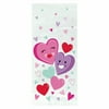 Unique Industries Multi-color Smiling Hearts Valentine's Day Cellophane Party Bags, 20 Count