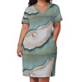 thumbnail image 2 of Pearl in Oyster Shell Loose Pocket Dress Prom gown short dresses daring Beachwear, 2 of 6