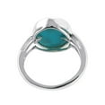 thumbnail image 3 of Carillon Handcrafted 925 Sterling Silver 4.85 Ctw Oval Turquoise Antique Statement Women's Ring, 3 of 8