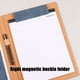 thumbnail image 4 of Multi-function Business Folder Leather Manager Splint Magnet Contract Folder Business Contract Book, 4 of 6