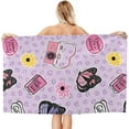 thumbnail image 2 of Butterfly Large Beach Towel - Plush Thick Cotton Pool Towel, Adult Beach Towels, 2 of 17