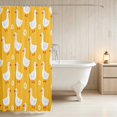 thumbnail image 3 of Erosebridal Goose Shower Curtain 72Wx72L for Boys Girls, Daisy Flowers Waterproof Bathroom Curtain, 3 of 5