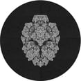 thumbnail image 1 of Ahgly Company Tapis Rond Lavable en Machine Intérieur Transitionnel Noir Nuit, 4 Pieds Rond, 1 of 7