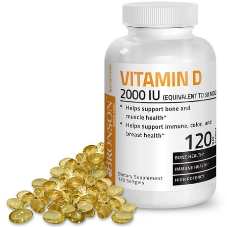Bronson Vitamin D3 2000 IU, 120 Softgels