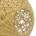 thumbnail image 3 of Pantalla de luz colgante tejida a mano, pantalla de lámpara de , jaula de lámpara, rústica, pantalla de ratán colgante para casa de té, bar, , AMARILLO Yuyangstore  Pantalla Bola Tejida, 3 of 8