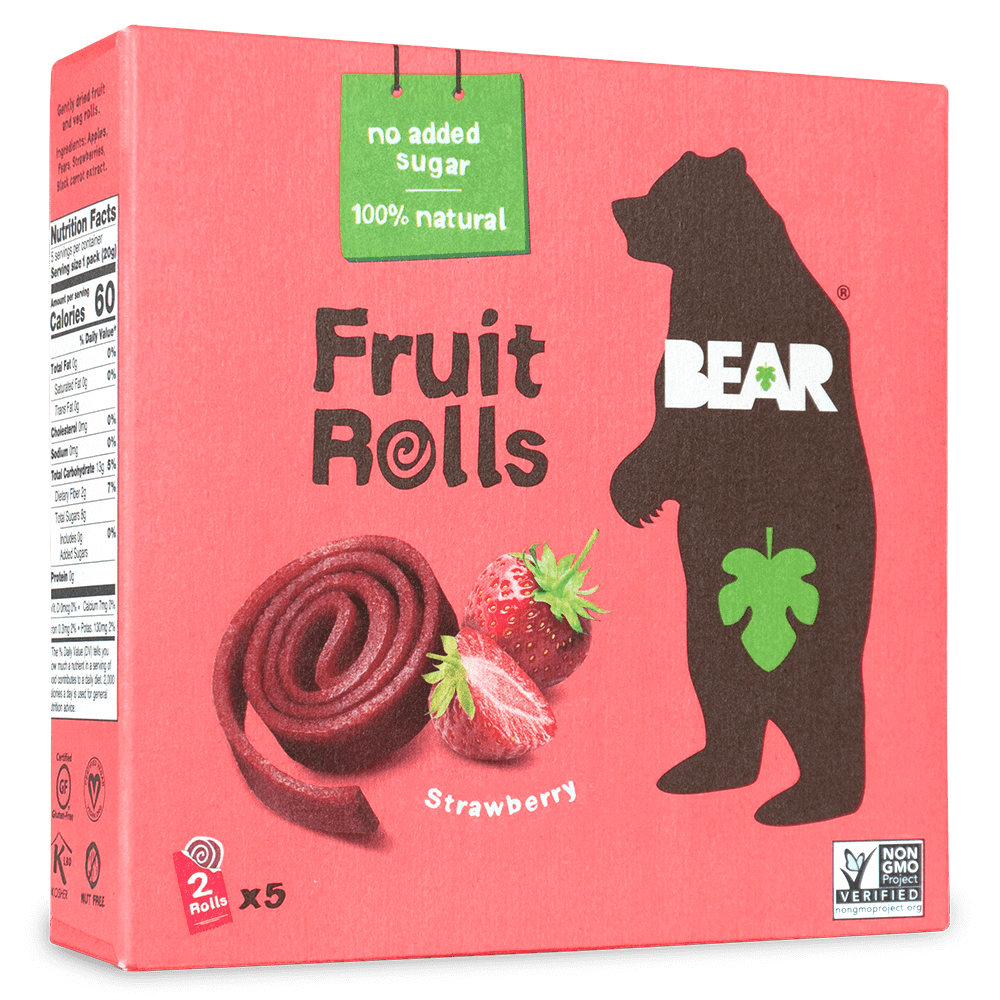 Bear Yoyo Strawberry Real Fruit Roll - Multipack, 3.5 Ounce -- 6 per case.