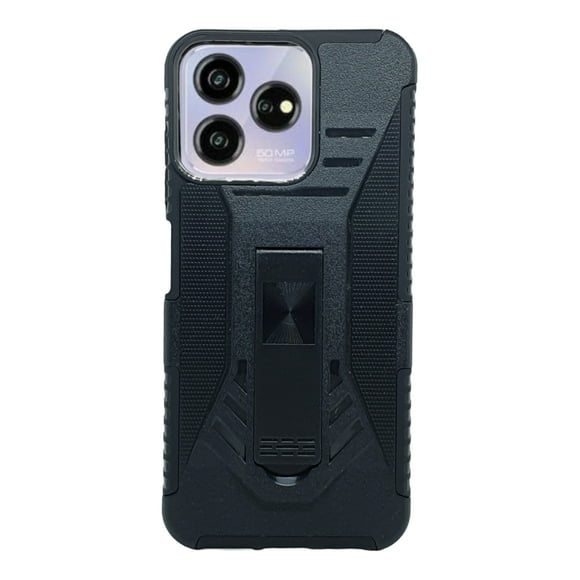 Funda Uso Rudo Clip Blindaje Cely Vesmir Para ZTE Axon 50 Lite con 2 Micas de Pantalla
