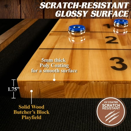 Barrington - Clyborne 12' Shuffleboard Table - Walnut