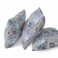thumbnail image 2 of 18â€ Indigo Gray Tropical Indoor Outdoor Throw Pillow, 2 of 4