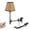 Brown, variant on Kiven Plug-in Modern Clip-on Desk Lamp, 1-Light White Linen Nightstand Lamp with Flexible Arm, 8.2FT Plug in Cord, Farmhouse Decorative Clamp Lamp for Bookshelf Bedside Office Home Decor