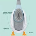 thumbnail image 4 of Cheers US Toilet Brush,Deep Cleaner Silicone Toilet Brushes with No-Slip Long Plastic Handle and Flexible Bristles, Silicone Toilet Brush with Quick Drying Holder Set for Bathroom Toilet, 4 of 7